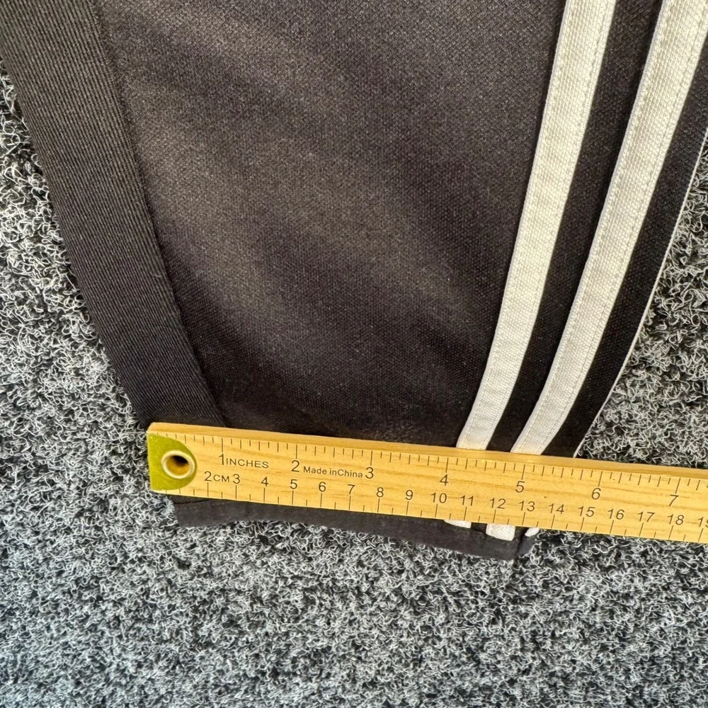 Kids Adidas Black Track Pants Athletic‎ Joggers Size L 16-18 Zip Pockets